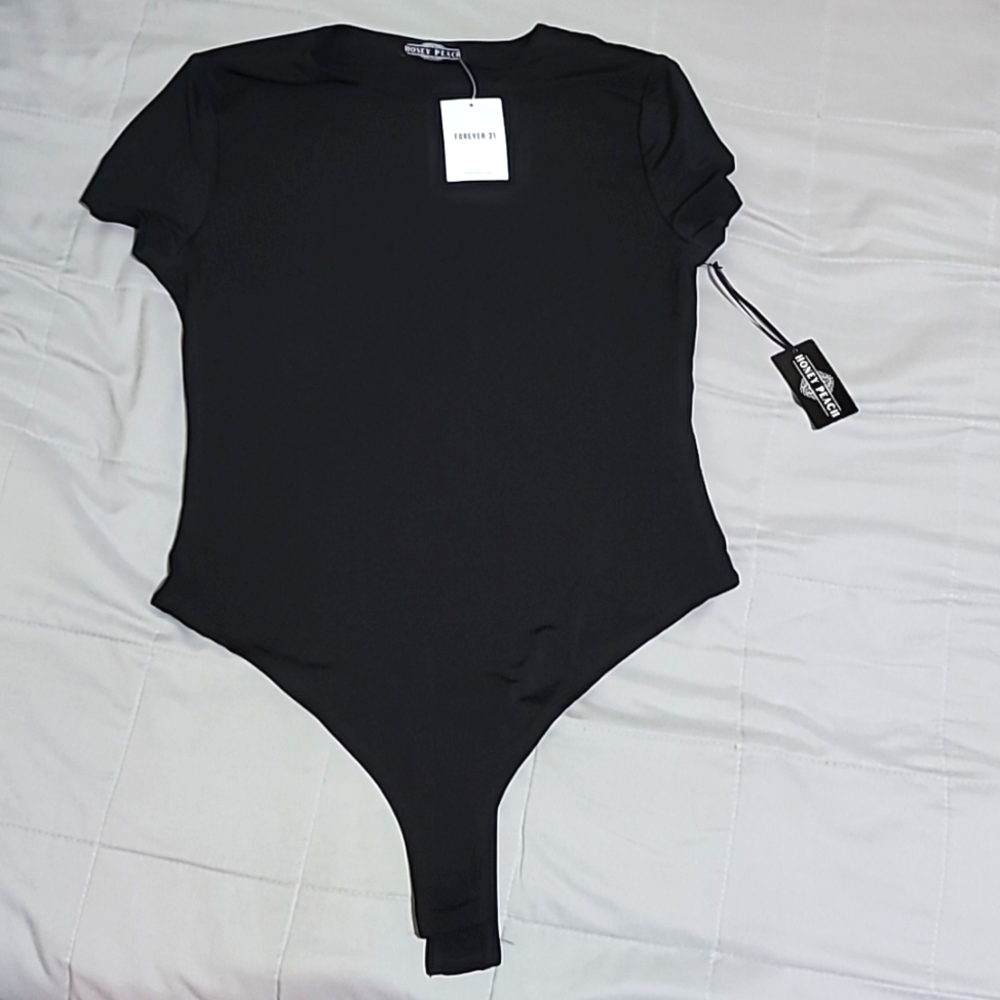 Crew Neck Short-Sleeve Bodysuit